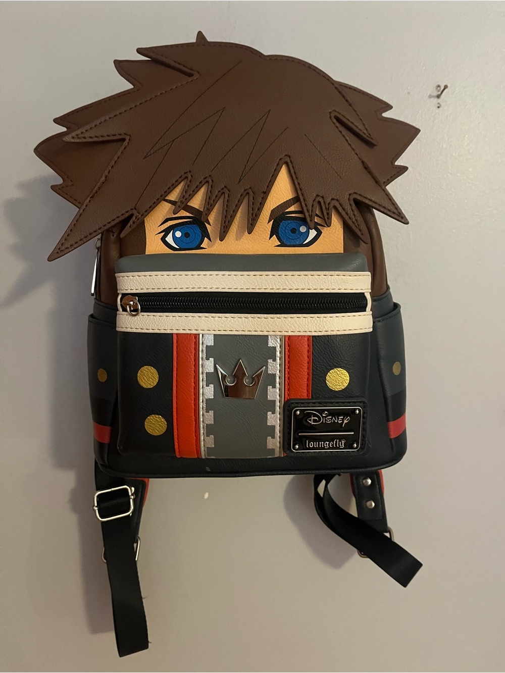 Loungefly Sora Appliqué Mini Backpack - Black, Brown, Blue, Red, Gray